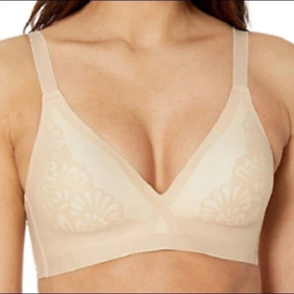 Bali Beauty Lift Gravity Defying Wireless Bra Nude 6564 40B set of 2 beige nude - Picture 7 of 8